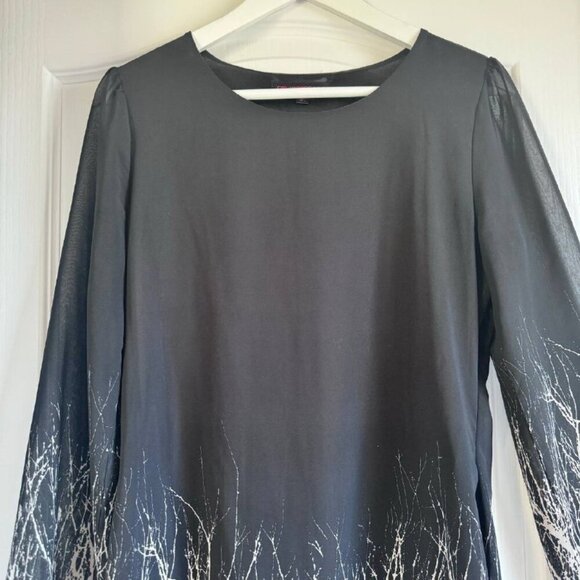 SM WARDROBE Black Mini A-Line Sleeves Dress - Size M/L - Picture 3 of 9